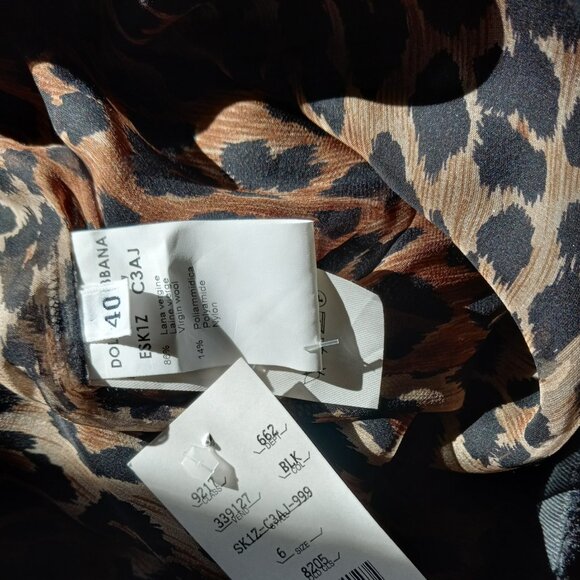 DOLCE & GABBANA BLACK WOOL FUR COLLAR SKIRT SUIT NWT IT 40 US 4 - Picture 6 of 16